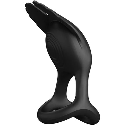 PRETTY LOVE - SILAS VIBRANT PENIS RING 7 VIBRATIONEN SCHWARZES SILIKON - Penisring für Paare