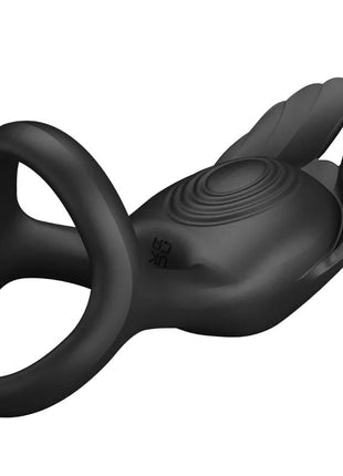 PRETTY LOVE - SILAS VIBRANT PENIS RING 7 VIBRATIONEN SCHWARZES SILIKON - Penisring für Paare