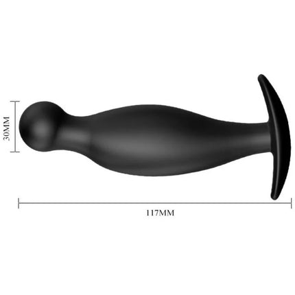 PRETTY LOVE - SILIKON ANALPLUG 11.7 CM SCHWARZ - Analplug
