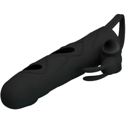 PRETTY LOVE - SILIKONHÜLLE MIT VIBRATION 14 CM 1.0 - Penishüllen mit Verlängerung