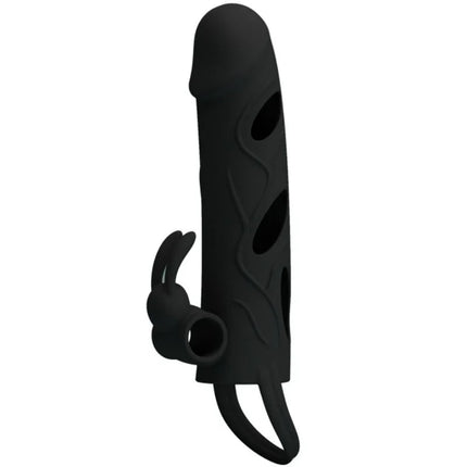 PRETTY LOVE - SILIKONHÜLLE MIT VIBRATION 14 CM 1.0 - Penishüllen mit Verlängerung