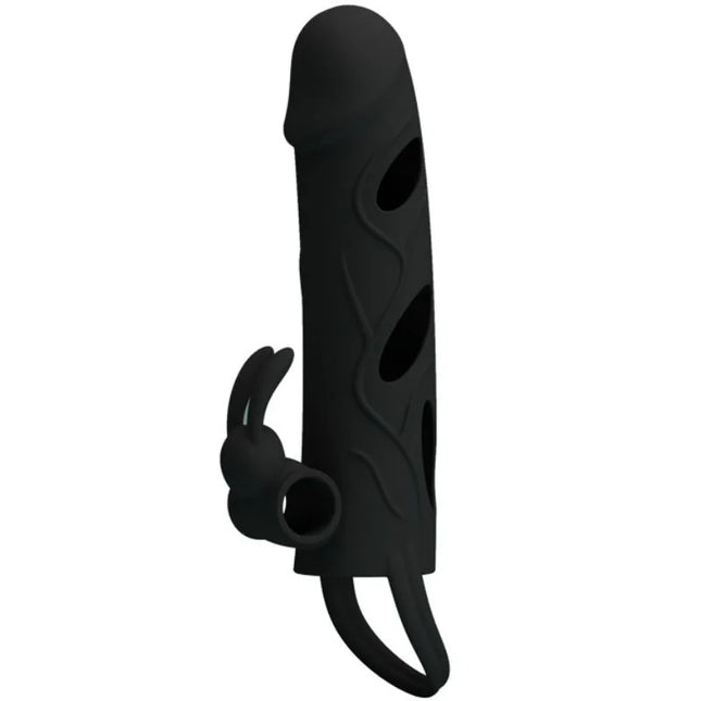 PRETTY LOVE - SILIKONHÜLLE MIT VIBRATION 14 CM 1.0 - Penishüllen mit Verlängerung