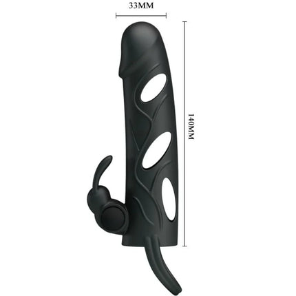 PRETTY LOVE - SILIKONHÜLLE MIT VIBRATION 14 CM 2.0 - Penishülle