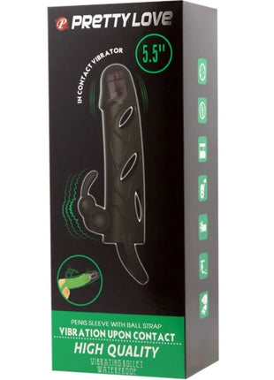 PRETTY LOVE - SILIKONHÜLLE MIT VIBRATION 14 CM 2.0 - Penishülle