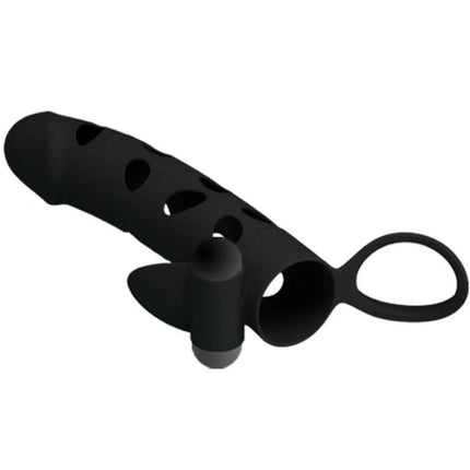 PRETTY LOVE - SILIKONHÜLLE MIT VIBRATION 15.2 CM - Penishülle