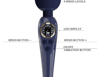 PRETTY LOVE - SKYLER VIBRATOR STAB BLAU - Wand-Vibrator