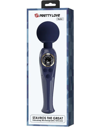 PRETTY LOVE - SKYLER VIBRATOR STAB BLAU - Wand-Vibrator