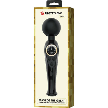 PRETTY LOVE - SKYLER VIBRATOR STAB SCHWARZ - Wand-Vibrator