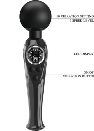 PRETTY LOVE - SKYLER VIBRATOR STAB SCHWARZ - Wand-Vibrator