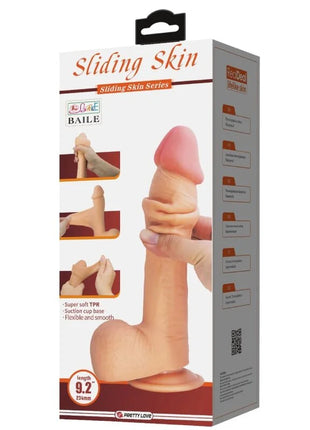 PRETTY LOVE - SLIDING SKIN SERIES REALISTISCHER DILDO MIT SLIDING SKIN SAUGNAPFLEISCH 23,4 CM