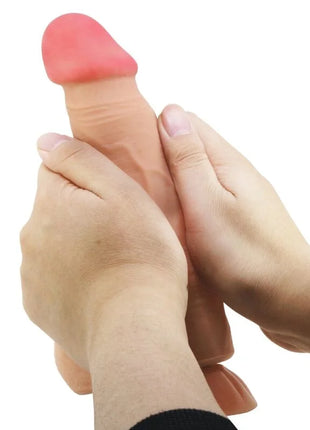 PRETTY LOVE - SLIDING SKIN SERIES REALISTISCHER DILDO MIT SLIDING SKIN FERNBEDIENUNG SAUGNAPFLEISCH 21,8 CM