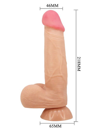 PRETTY LOVE - SLIDING SKIN SERIES REALISTISCHER DILDO MIT GLEITENDEM HAUT-SAUGNAP 21,8 CM