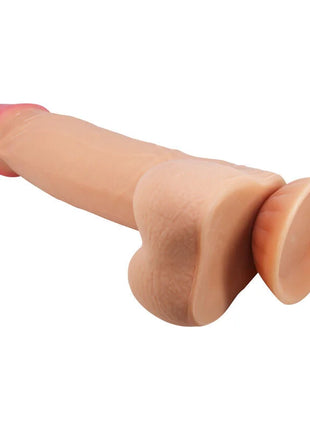 PRETTY LOVE - SLIDING SKIN SERIES REALISTISCHER DILDO MIT GLEITENDEM HAUT-SAUGNAP 21,8 CM