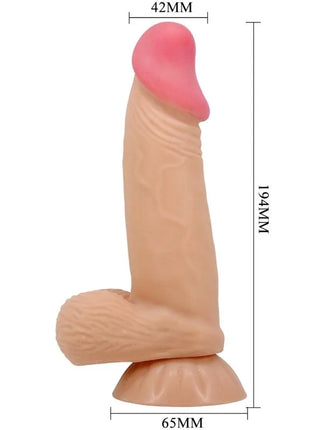 PRETTY LOVE - SLIDING SKIN SERIES REALISTISCHER DILDO MIT SLIDING SKIN SAUGNAPF 19,4 CM
