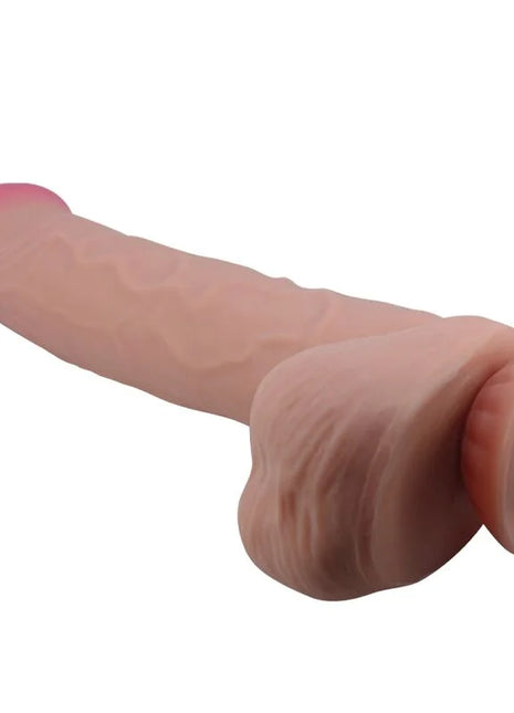 PRETTY LOVE - SLIDING SKIN SERIES REALISTISCHER DILDO MIT SLIDING SKIN SAUGNAPF BRAUN 26 CM