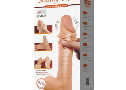 PRETTY LOVE - SLIDING SKIN SERIES REALISTISCHER DILDO MIT SLIDING SKIN SAUNAPF FERNBEDIENUNG FLEISCH 24 CM