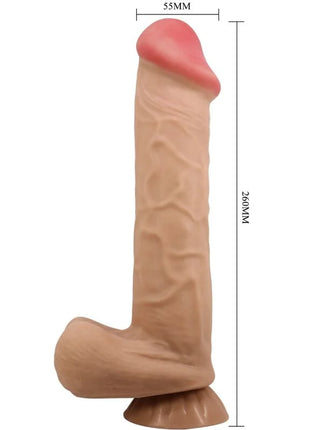 PRETTY LOVE - SLIDING SKIN SERIES REALISTISCHER DILDO MIT SLIDING SKIN SAUNAPF FLEISCH 26 CM