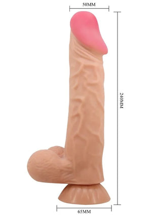 PRETTY LOVE - SLIDING SKIN SERIES REALISTISCHER DILDO MIT SLIDING SKIN SAUNAPF FERNBEDIENUNG FLEISCH 24 CM