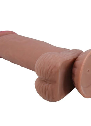 PRETTY LOVE - SLIDING SKIN SERIES REALISTISCHER DILDO MIT SCHIEBENDEM BRAUNEN HAUTSAUGNAPF 19,4 CM