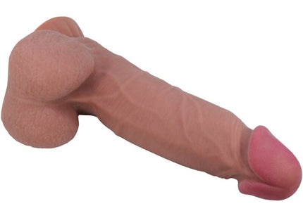 PRETTY LOVE - SLIDING SKIN SERIES REALISTISCHER DILDO MIT SCHIEBENDEM BRAUNEN HAUTSAUGNAPF 20,6 CM