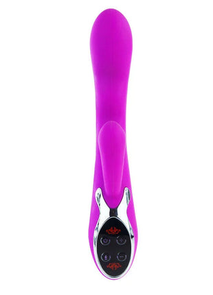 Vibrant purpurfarbener silikon-rabbit-vibrator pretty love smart crazy lila mit ergonomischem design und silberner bedienleiste