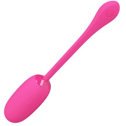 Pink silikon eiförmiger vibrator mit langem griff und einschalttaste von Pretty Love Smart Julius