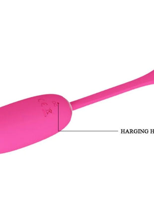 Rosa silikon vibrating ei mit ladeanschluss und ce zeichen am runden kopf von pretty love smart julius