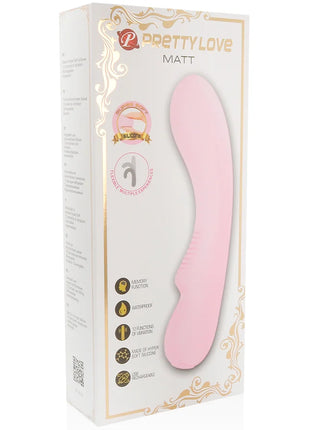Pink matte silikon vibrator in einer hübschen love branded box von pretty love smart matt vibrator