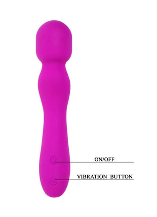 Vibrierender pinker silikonstab mit an- aus und vibrationsknöpfen von pretty love smart paul wiederaufladbar