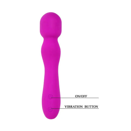 Vibrierender pinker silikonstab mit an- aus und vibrationsknöpfen von pretty love smart paul wiederaufladbar