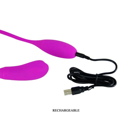 PRETTY LOVE - SMART - SNAKY VIBE VIBRATOR 7V + 3 TICKLING - Paar-Vibrator