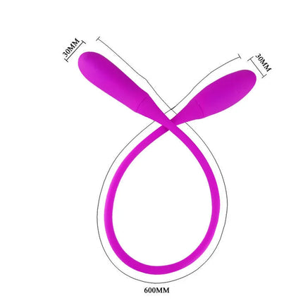 PRETTY LOVE - SMART - SNAKY VIBE VIBRATOR 7V + 3 TICKLING - Paar-Vibrator