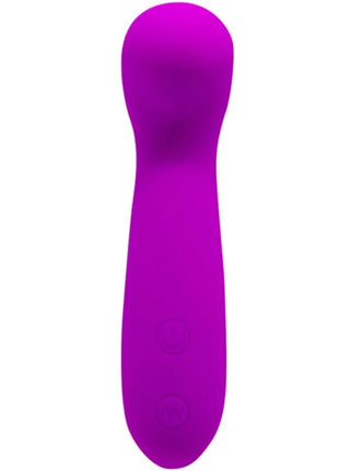 Vibrationsstab von pretty love smart vibrator stimulator hiram in lebhaftem lila silikon mit ergonomischem design und zwei runden steuerknöpfen