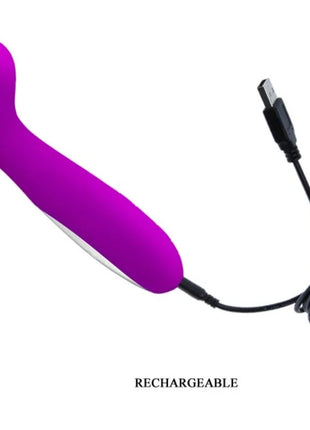 Vibranter lila wiederaufladbarer Pretty Love smart vibrator stimulator Hiram mit ergonomischem design und usb-ladekabel