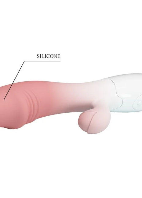 Pretty love snappy rabbit vibrator in rosa mit 30 vibrationen und glattem gradient silikonfinish