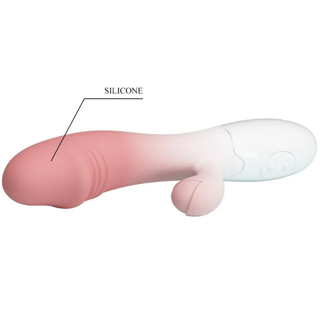 Pretty love snappy rabbit vibrator in rosa mit 30 vibrationen und glattem gradient silikonfinish