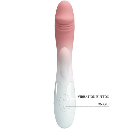 Pretty love snappy rabbit vibrator rosa silikon mit 30 vibrationsstufen und glattem, konischem design