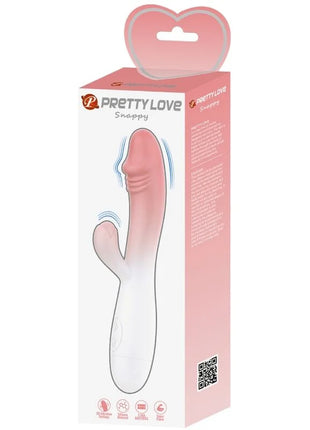 Pretty love snappy rabbit vibrator rosa silikon mit 30 vibrationen in ansprechender verpackung