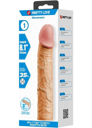 PRETTY LOVE - STEVENSON PENISHÜLLE MIT 7,6 CM VERLÄNGERUNG FLEISCH - Penishülle mit Verlängerung