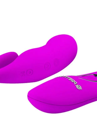Vibrante magentafarbene silikonstimulierende klemme von pretty love mit fernbedienung und ergonomischem design