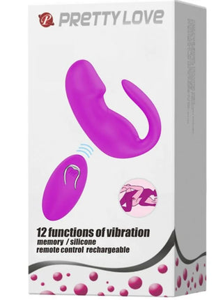 Lila silikon vibrierende klemme mit fernbedienung von pretty love für stimulierende verwendung