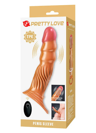 PRETTY LOVE – STRUKTURIERTE PENISHÜLLE MIT VIBRATION UND FERNBEDIENUNG