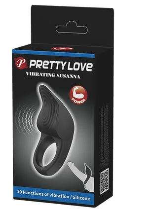 PRETTY LOVE - SUSANNA VIBRIERENDER PENISRING SCHWARZ - Penisring für Paare