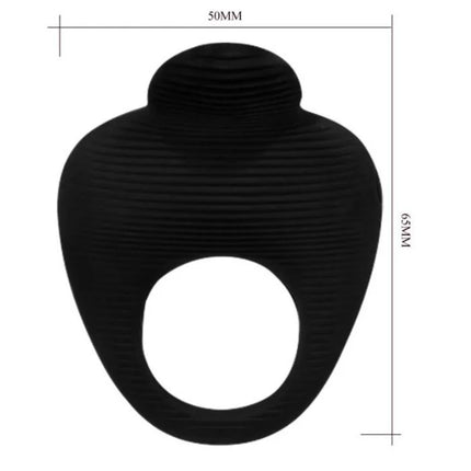 PRETTY LOVE - THIMBLE VIBRATORRING SCHWARZ - Penisring mit Vibration