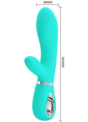 PRETTY LOVE - THOMAS MULTIFUNKTIONS-G-SPOT-VIBRATOR AQUA GREEN - Rabbit-Vibrator