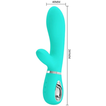 PRETTY LOVE - THOMAS MULTIFUNKTIONS-G-SPOT-VIBRATOR AQUA GREEN - Rabbit-Vibrator