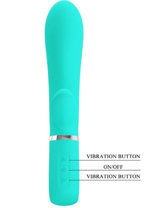 PRETTY LOVE - THOMAS MULTIFUNKTIONS-G-SPOT-VIBRATOR AQUA GREEN - Rabbit-Vibrator