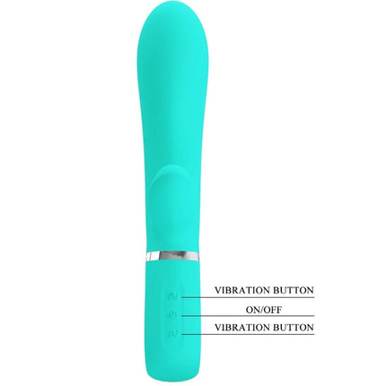 PRETTY LOVE - THOMAS MULTIFUNKTIONS-G-SPOT-VIBRATOR AQUA GREEN - Rabbit-Vibrator