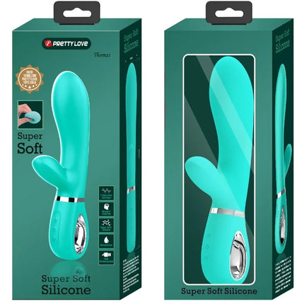 PRETTY LOVE - THOMAS MULTIFUNKTIONS-G-SPOT-VIBRATOR AQUA GREEN - Rabbit-Vibrator