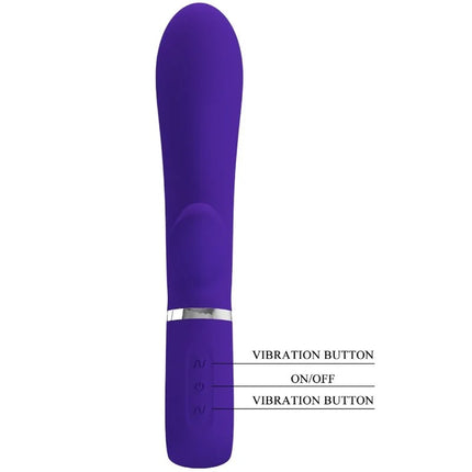 PRETTY LOVE - THOMAS MULTIFUNKTIONS-G-SPOT-VIBRATOR LILA - Rabbit-Vibrator